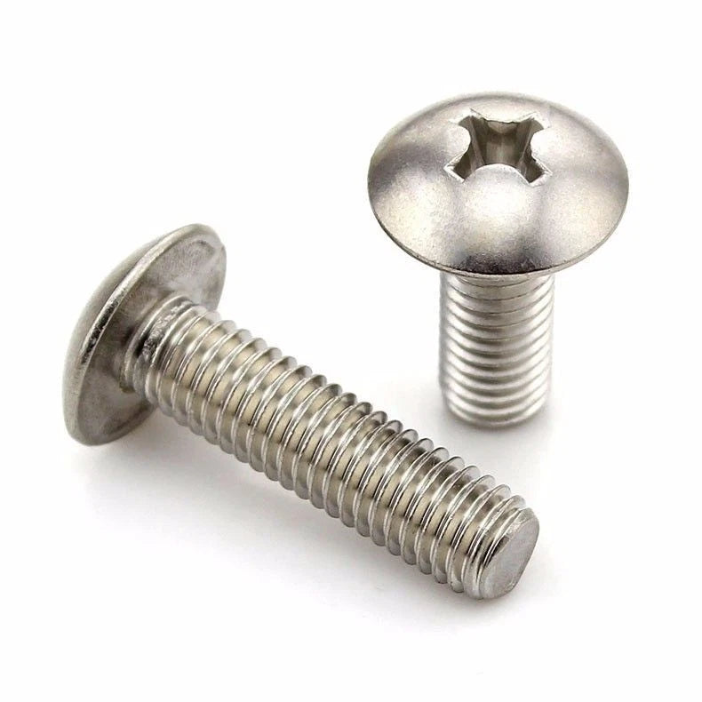 304 Stainless Steel Phillips Truss Head Machine Screws M2 M2.5 M3 M4 M5 M6 M8 — 3mm to 60mm