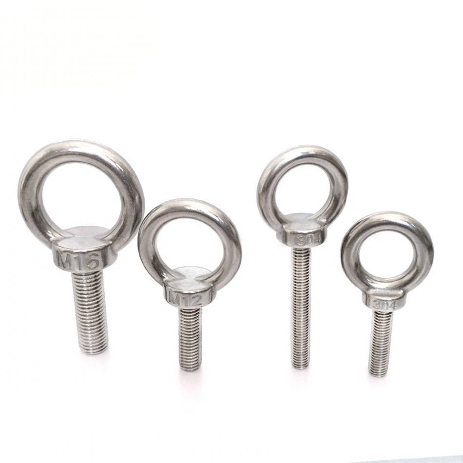 Lifting Eye Bolts A2 Stainless Steel Metric Thread M3 M4 M5 M6 M8 M10 M12 to M24 - HomeDIYer