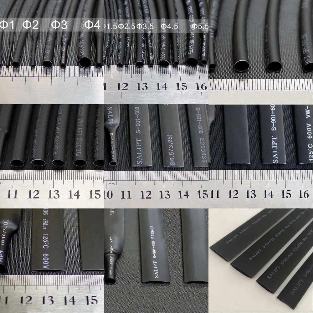 Black Heat Shrink Tubing 2:1 – Φ0.6mm to Φ210mm Wire Sleeving