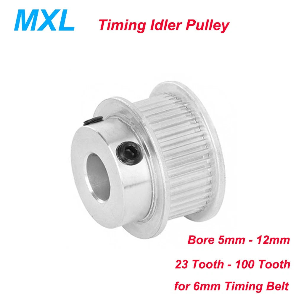 23-100T MXL Synchronous Timing Pulley Bore 5-12mm With Steps for 6mm Width Belt