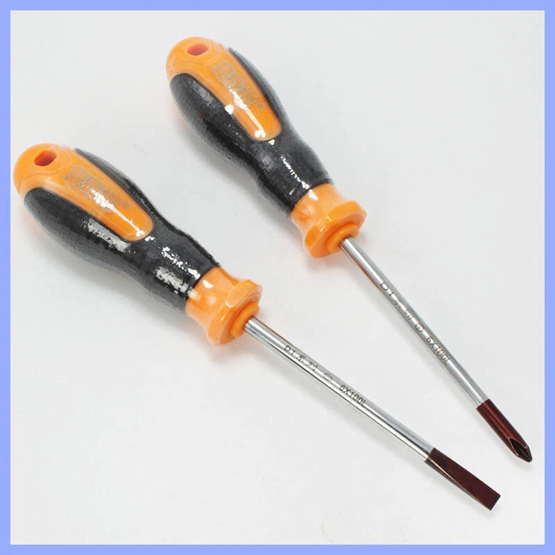 6mm Screwdriver Set Phillips Crosshead Slotted Flathead Non-Slip Precision Tool