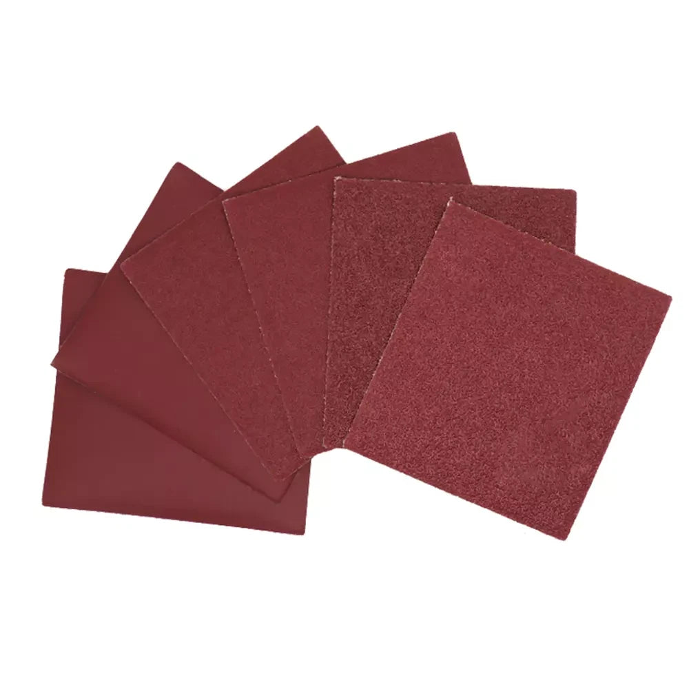 Red Square Sandpaper 40-400 Grit Sand Paper Hook Loop Size 90*182mm 100*110mm