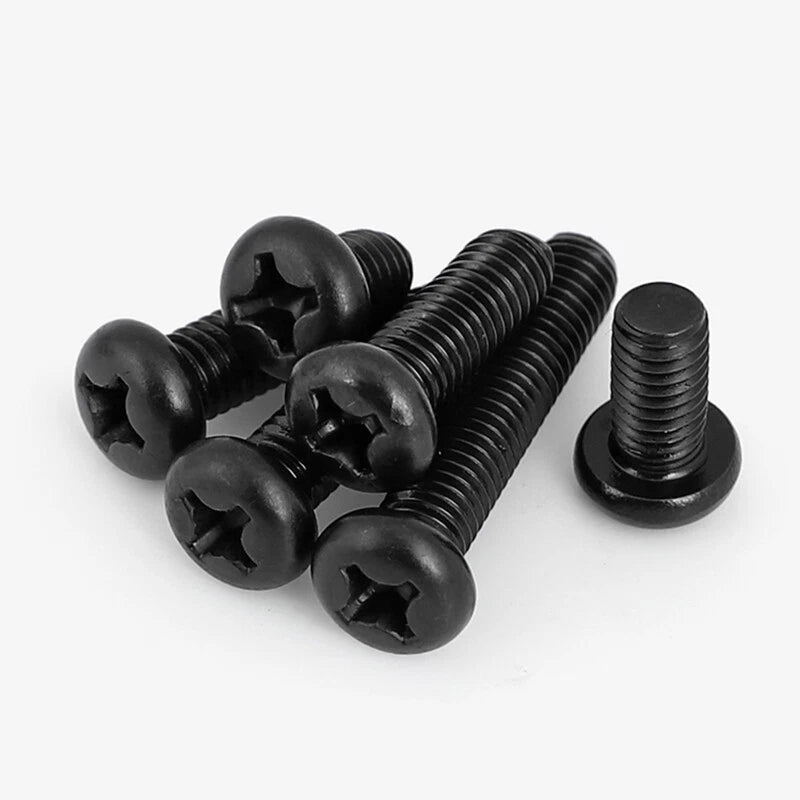 Phillips Pan Head Screws Carbon Steel M3 M4 M5 M6 Metric Machine Rounded Screws