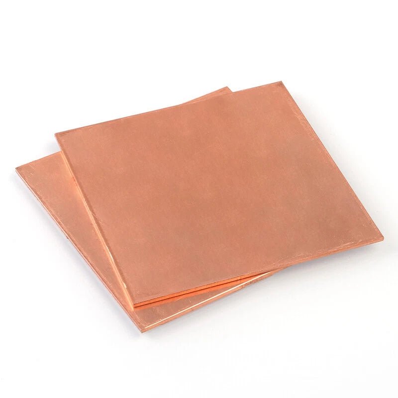 T2 Copper Sheet Metal Square Plate Thick 0.1mm to 8mm Flat Thin Board for DIY - HomeDIYer