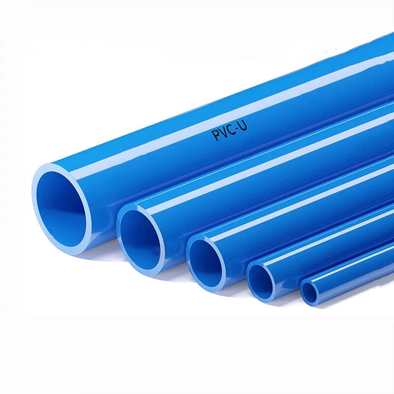 PVC Round Tube Pipe | 20mm–110mm OD | Blue, Grey & White | 200mm Length
