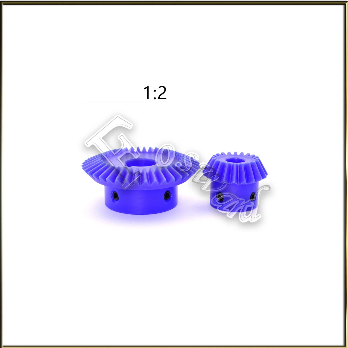 15M-40T Nylon Umbrella Tooth Bevel Gear Helical Motor Gear 1 Mod 1:2 Pairing