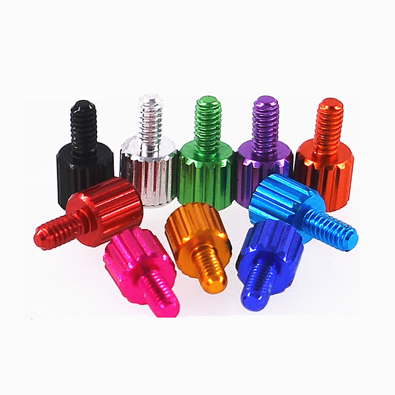 M2 Knurled Thumb Screws – Aluminum Colored Hand Grip Bolts for PC Case & Electronics