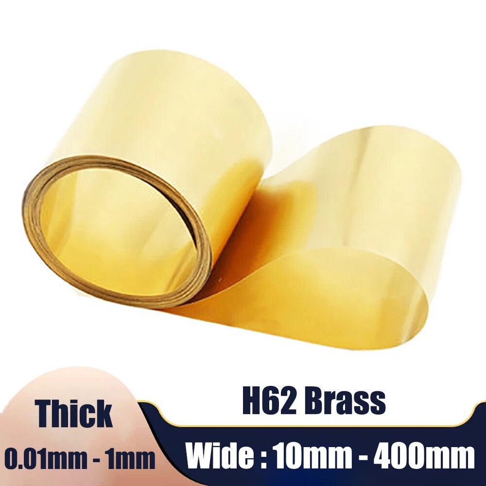 Brass Sheet Roll Metal Foil Plate Thick 0.05 0.1 0.2 0.3 0.4 0.5 0.6 0.7 0.8 1mm