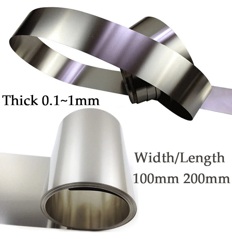 High Purity Pure Copper Nickel Ni Metal Foil Plate Thin Sheet Thicknes 0.1mm~1mm