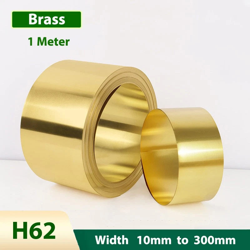 H62 Brass Strip Brass Metal Sheet Foil Plate Models Making Coil 10mm-300mm Width