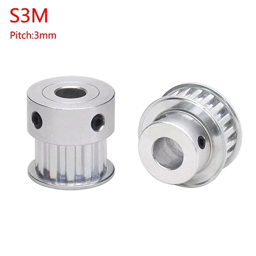 S3M 12T-40T Timing Belt Pulley Pitch 3mm With Step CNC Drive Pulleys Width 7mm