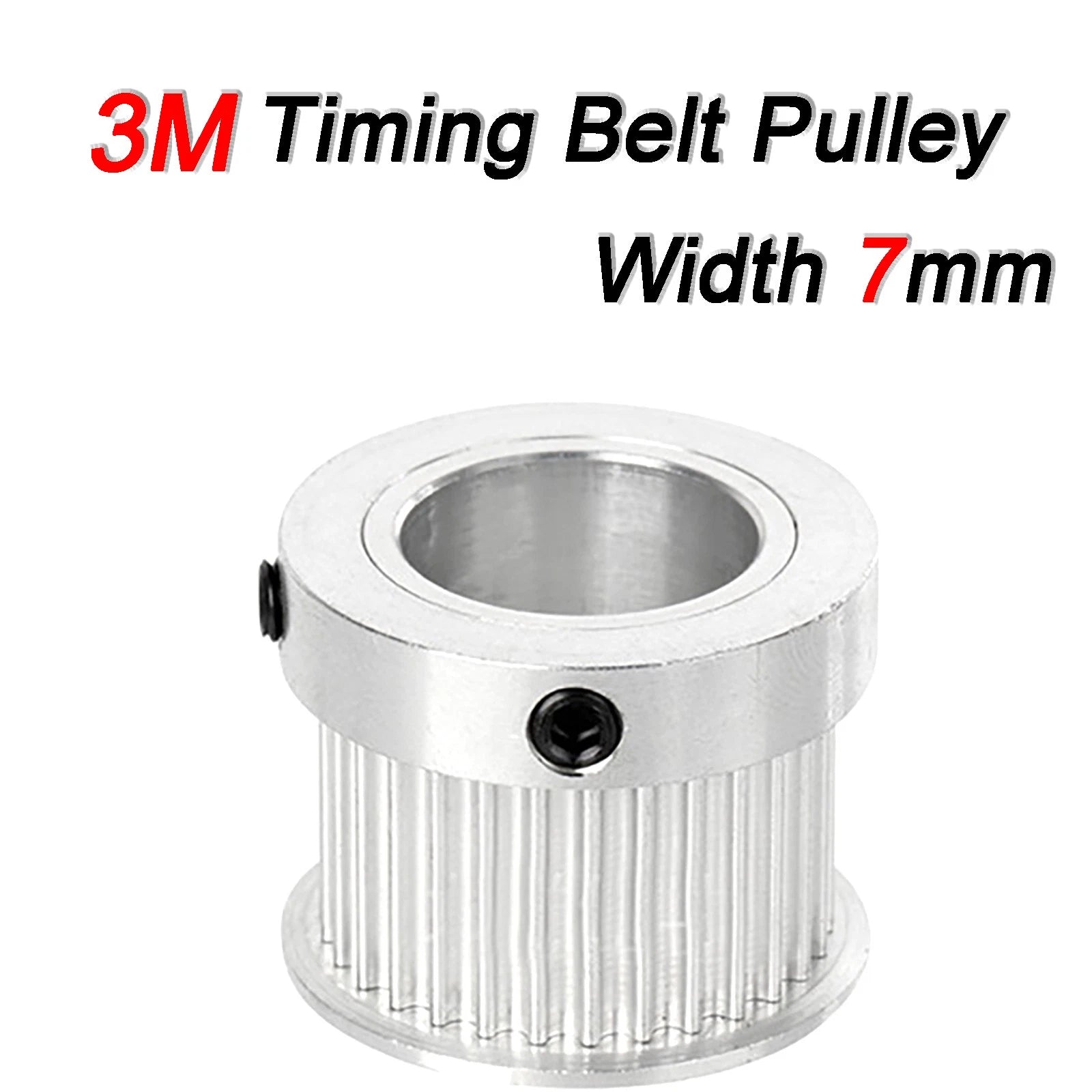 Synchronous Wheel HTD-3M 12 - 30 Teeth Timing Belt Pulleys Pitch 3mm ,Width 7mm