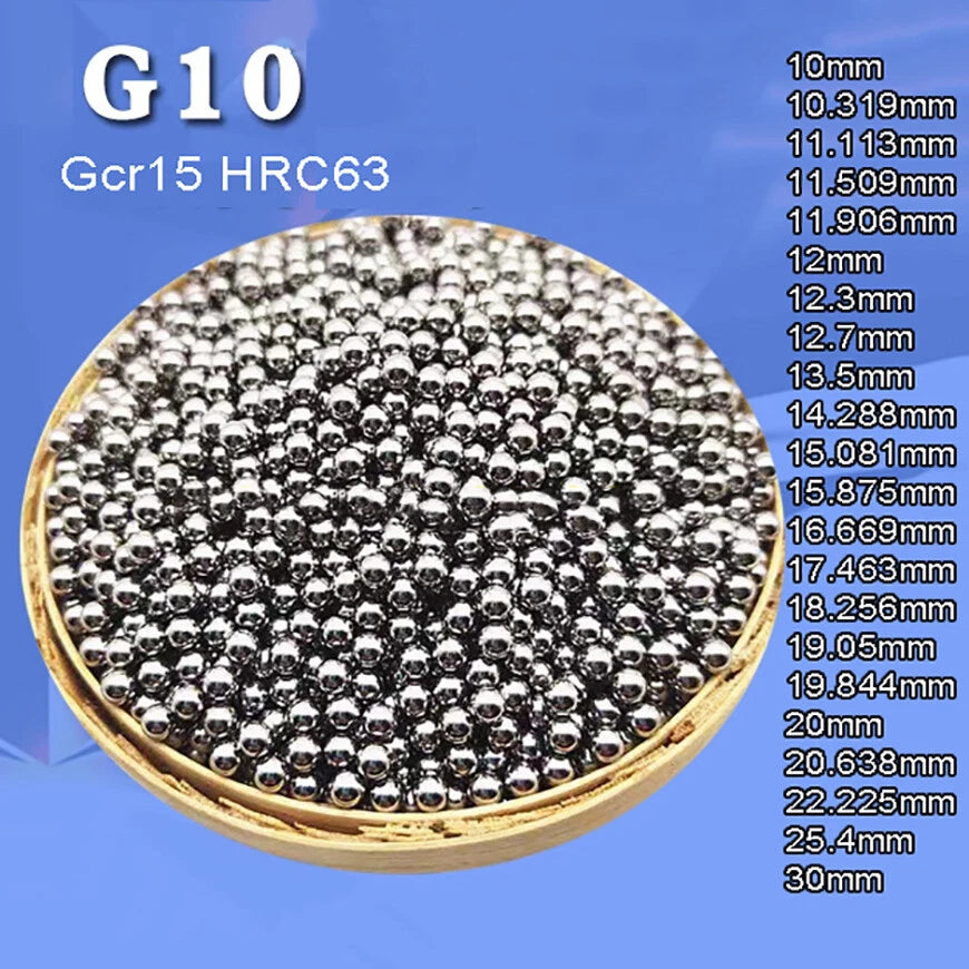 Durable Bicycle Gcr15 Steel Ball Bearing G10 Replacement Bearings Dia: 10mm-30mm