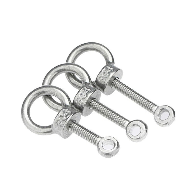 M16 M18 Forged Eye Bolts with Eye Nut — 304 Stainless Steel, Multiple Lengths - HomeDIYer