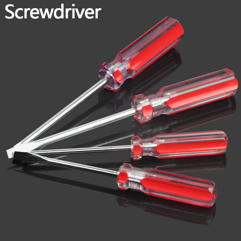 Mini Screwdriver Set Cross/Slotted Driver Hand Tools Transparent Handle 75~150mm
