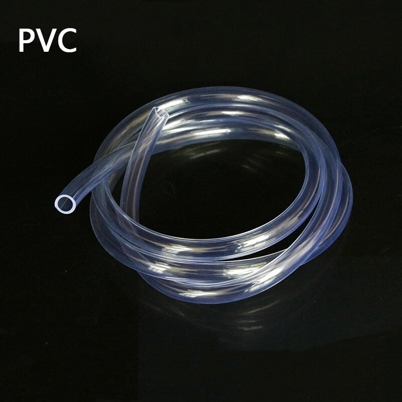 Clear PVC Flexible Tubing — 2mm to 13mm ID, Food-Grade Hose for Aquarium, Pond & Home Water Lines
