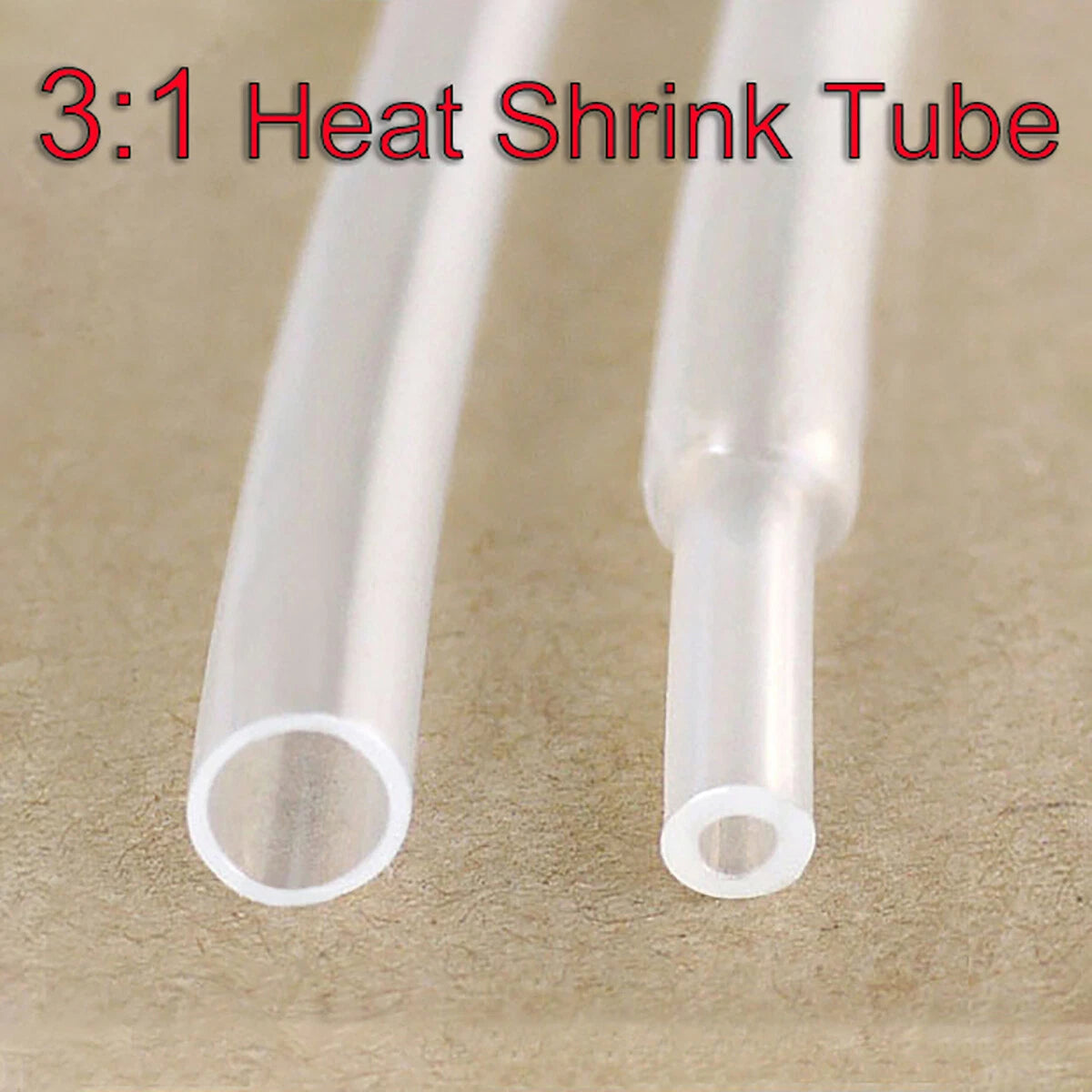 Clear Polyolefin Heat Shrink Tubing 3:1 Adhesive Glue Lined Tube Φ1.6 - Φ39mm