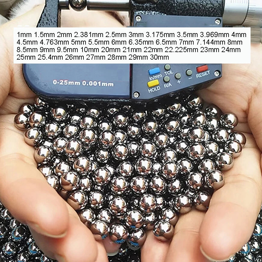 Durable 304 Stainless Steel Ball Bearings 1.5 2.5 3.5 4.5 5.556 6.5 8.5 9.525mm