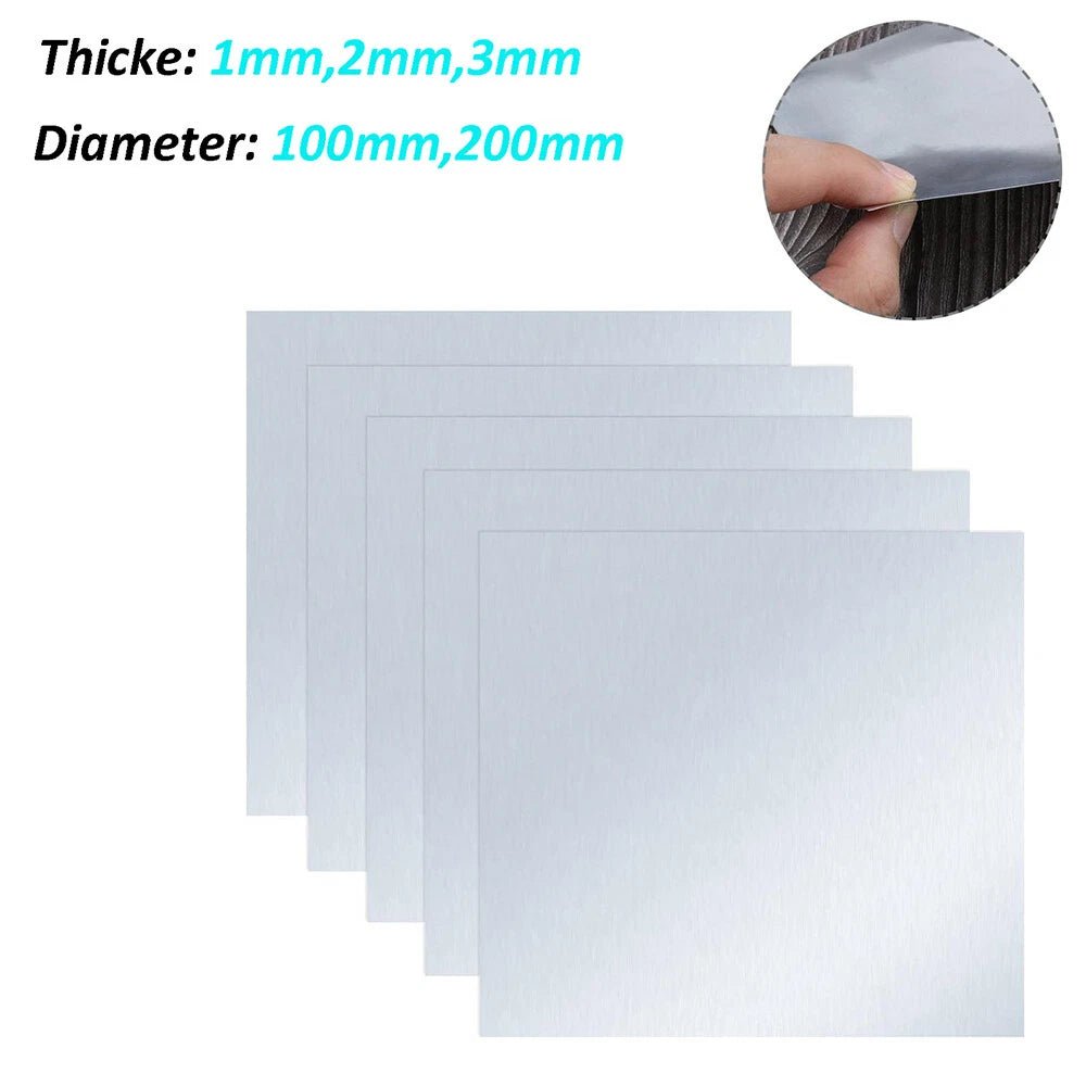 Copper Nickel Alloy Plate Panel Cupronickel Sheet 1mm-3mm Thick Dia 100mm-200mm - HomeDIYer