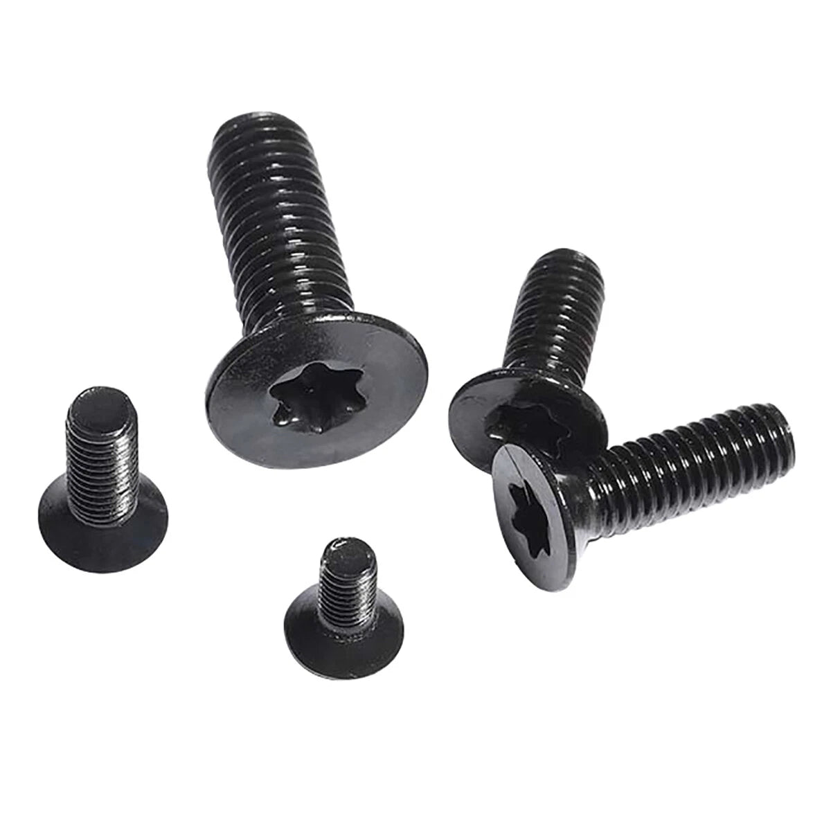 Black A2 Stainless Steel Security Torx Countersunk Flat Head Machine Screws M2 M2.5 M3 M4 M5 M6 — Tamper-Resistant Flush-Fit, 3mm to 50mm