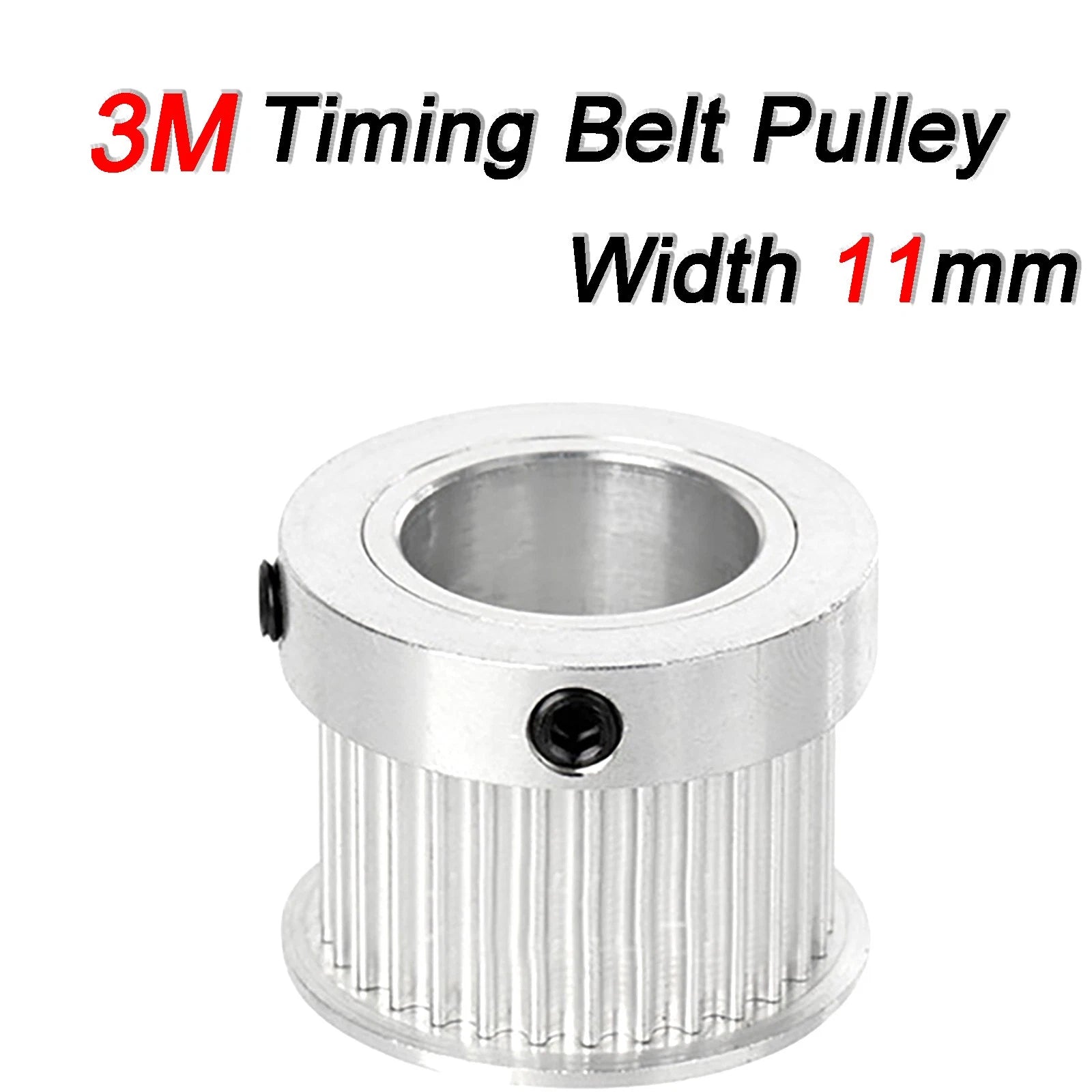 HTD-3M 12T - 20T Timing Belt Pulley Pitch 3mm With Step Drive Pulleys Width 11mm