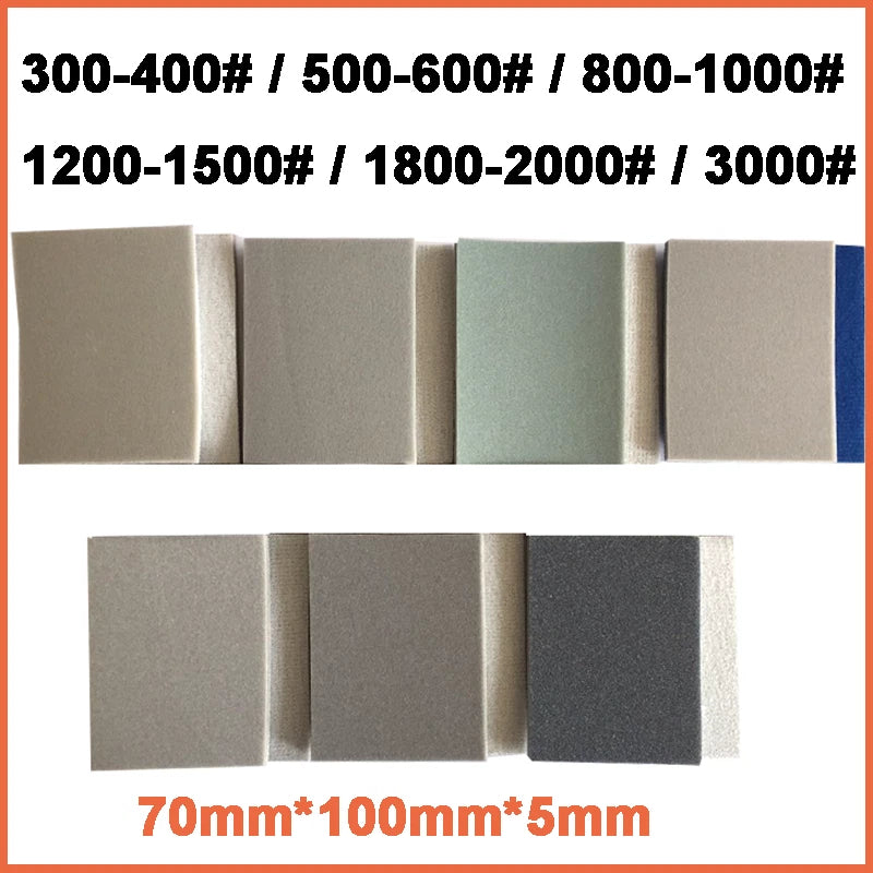 Fine Grit Flexible Wet & Dry Abrasive Sanding Foam Sponge Sand Pad Sandpaper