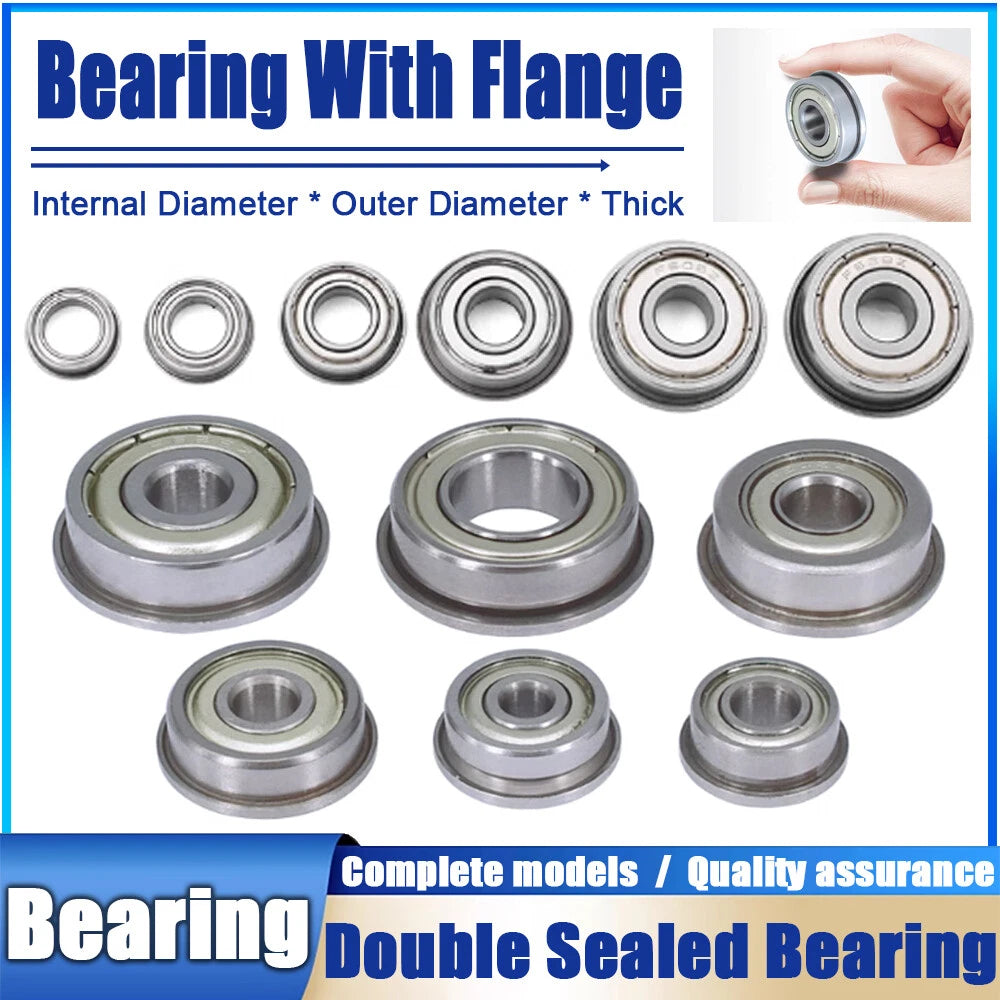 Miniature Ball Bearing With Flange Small Bearings Inner Dia.-Ø 2/3/4/5/6/7/8/9mm