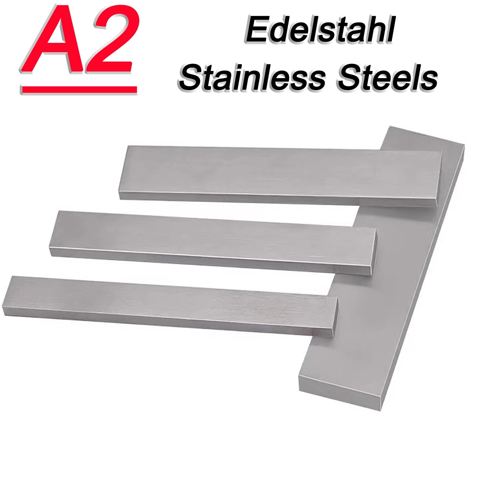 304 A2 Stainless Steel Flat Bar-Plate Can be customised thick 6mm 8mm L 0.1-1m