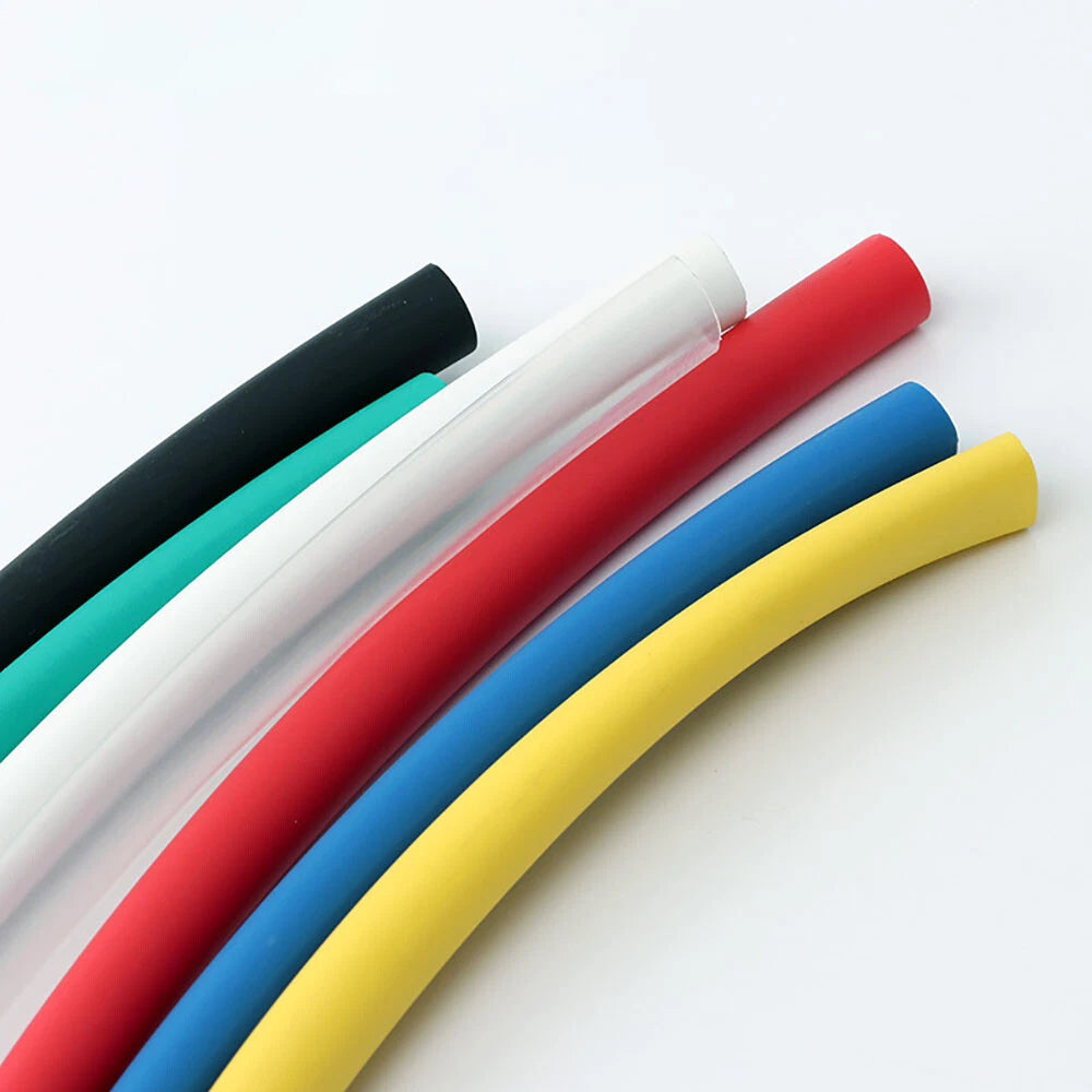 3:1 Heat Shrink Tubing with Adhesive Glue Lining — φ1.6mm to φ65mm, 8 Colors