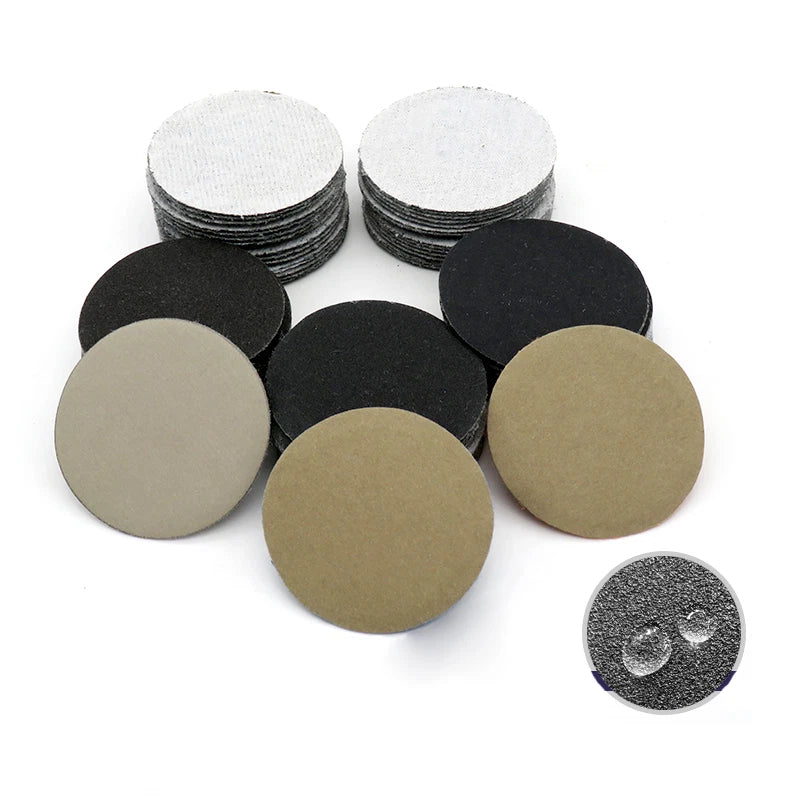 2" Inch 50mm Wet And Dry Sandpaper Sanding Disc Hook & Loop P60-P10000 Polishing