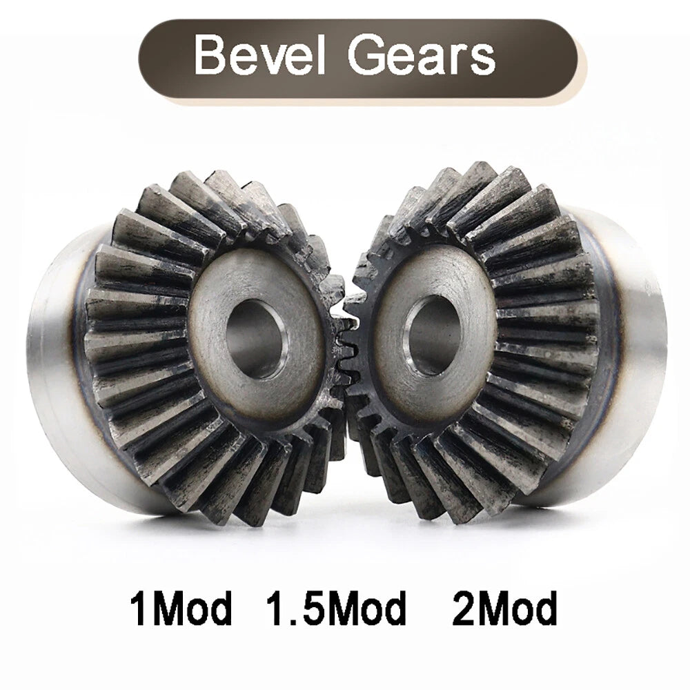 1/1.5/2 Modul 15~40T Bevel Gears 45# Carbon Steel Transmission Gear Spur Pinion