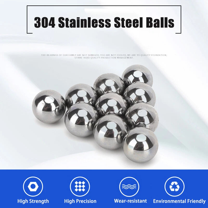 31.75mm to 40mm Solid 304 Stainless Steel Ball Bearings Precision Steel Ball