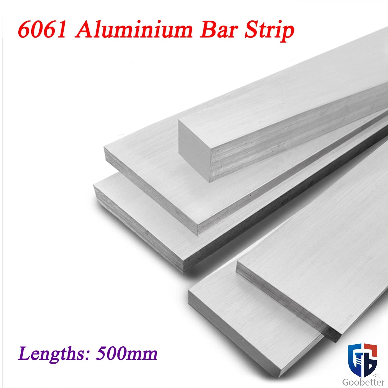 Aluminium Flat Bar Strip Plate Thickness 2mm-30mm grade 6061/6063 Lengths 500mm