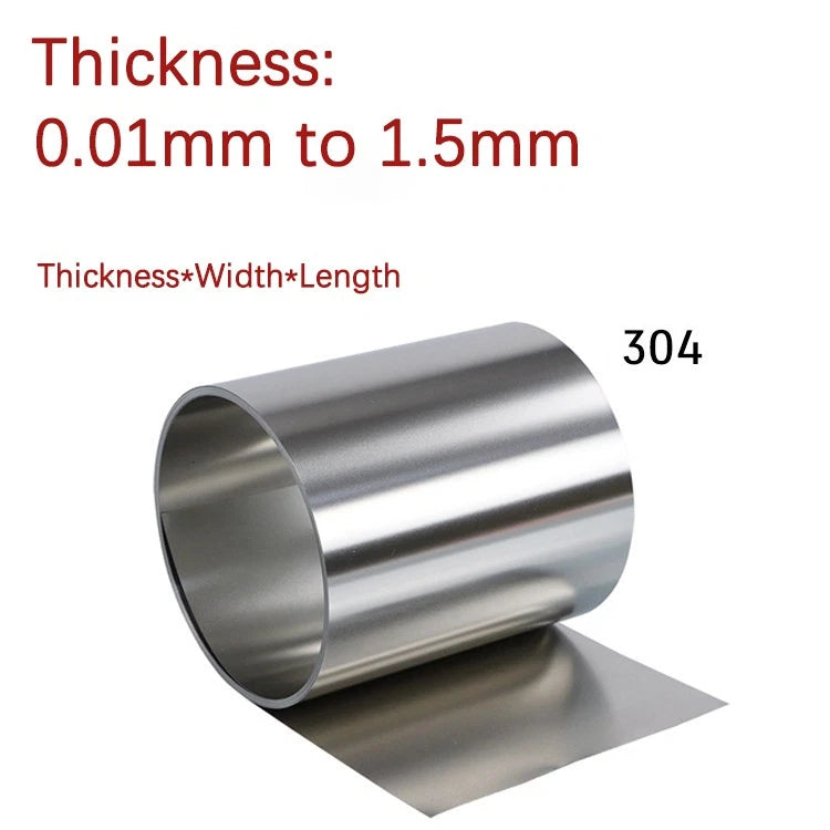 Stainless Steel Foil Sheet Thin Plate Band 0.01mm-1.5mm Metal Plate Strip Roll