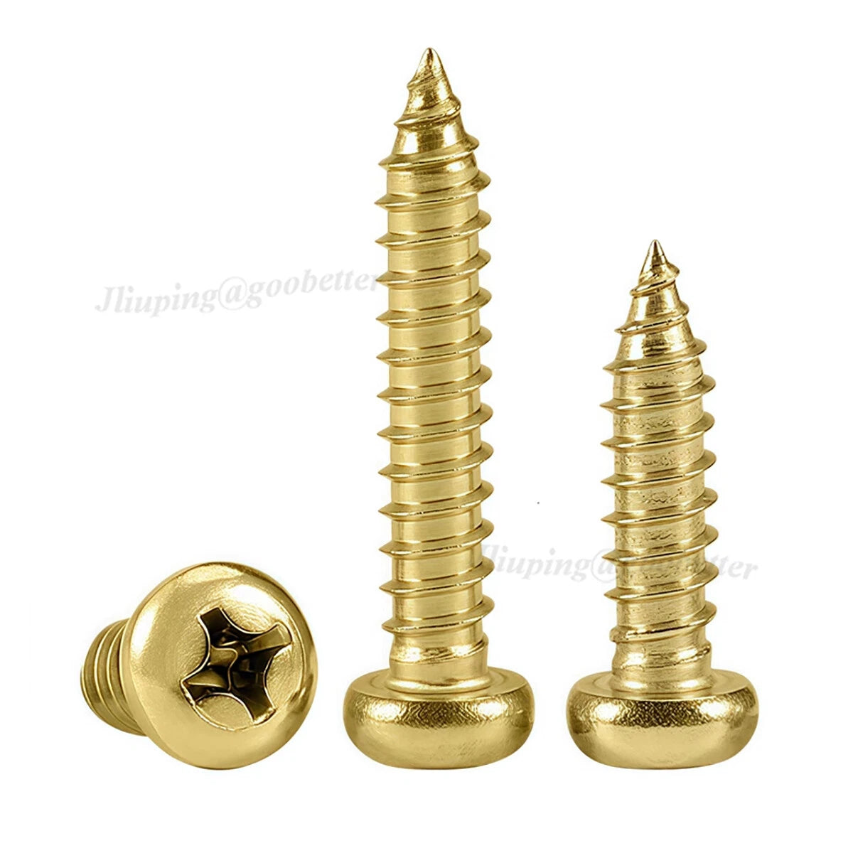 M3 M4 M5 M6 Brass Phillips Pan Head Self Tapping Screws – Solid Brass, Wood & Metal