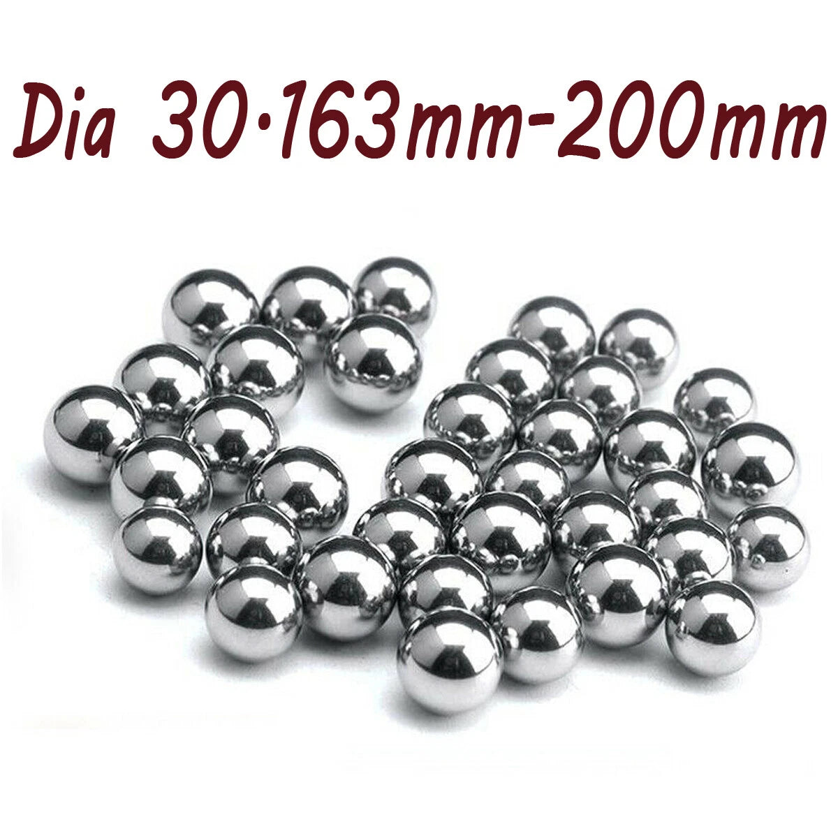 Bearing Steel Ball Dia 30.163mm-200mm High Precision Bearings Balls Metal Ball
