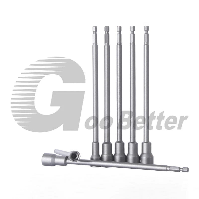 Magnetic 200mm Extended Hexagonal Socket Wrench Hexagonal Bit Dia 5.5-19mm