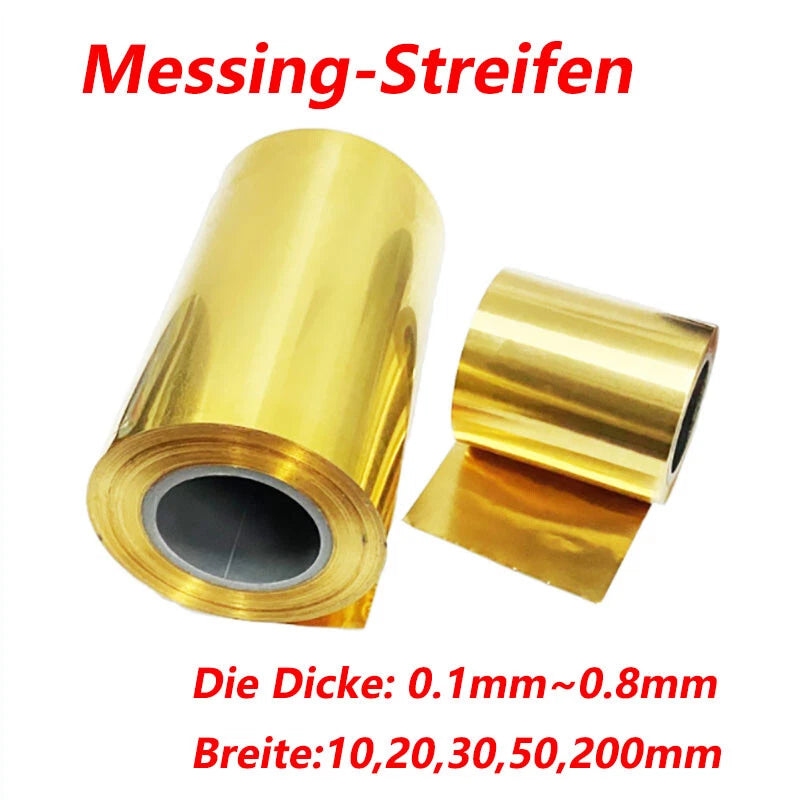 Brass Sheet Roll Thickness 0.1 To 0.8mm Brass Foil Roll Flexible Pure Brass
