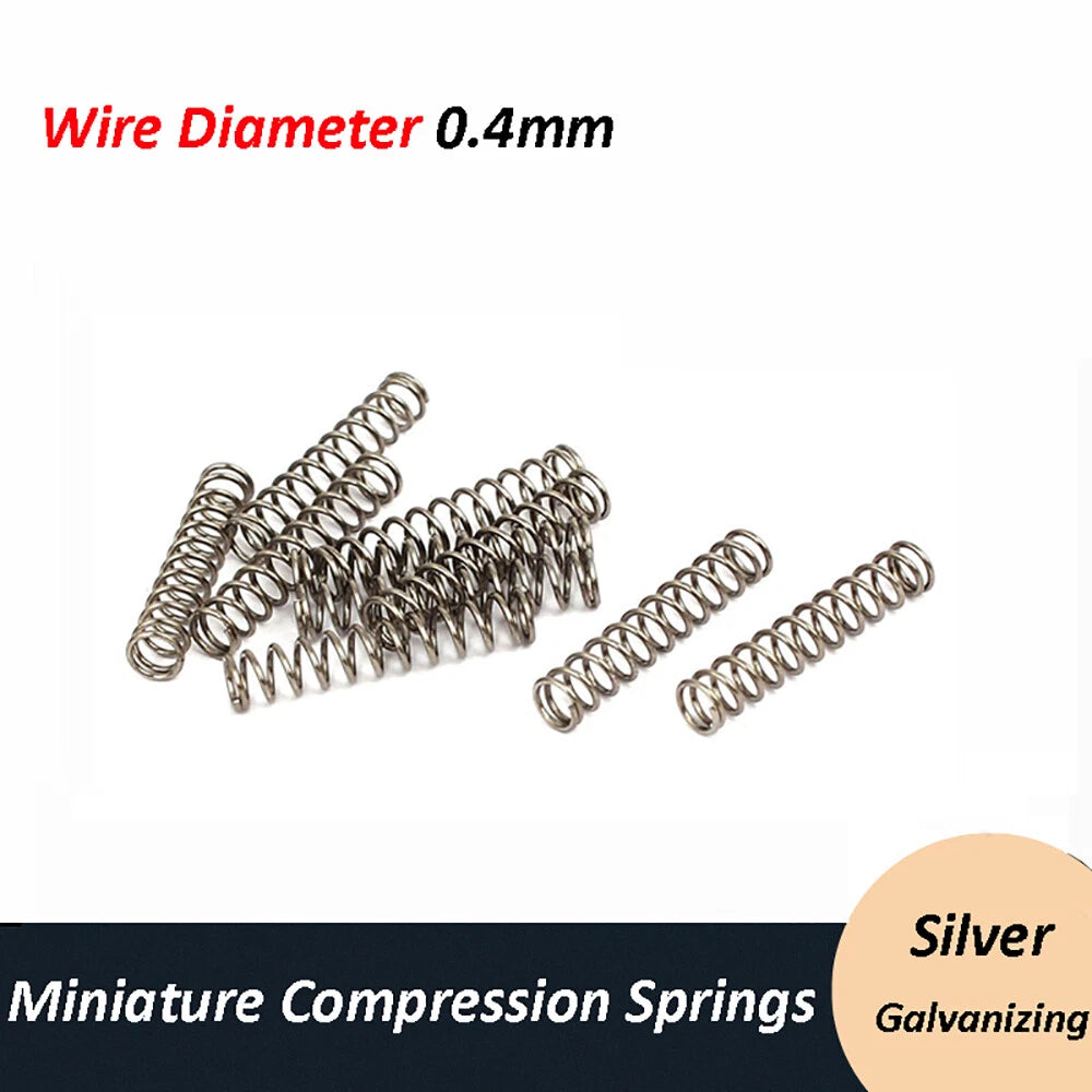 Wire Diameter 0.4mm Miniature Ballpoint Pen Refill Compression Spring galvanised