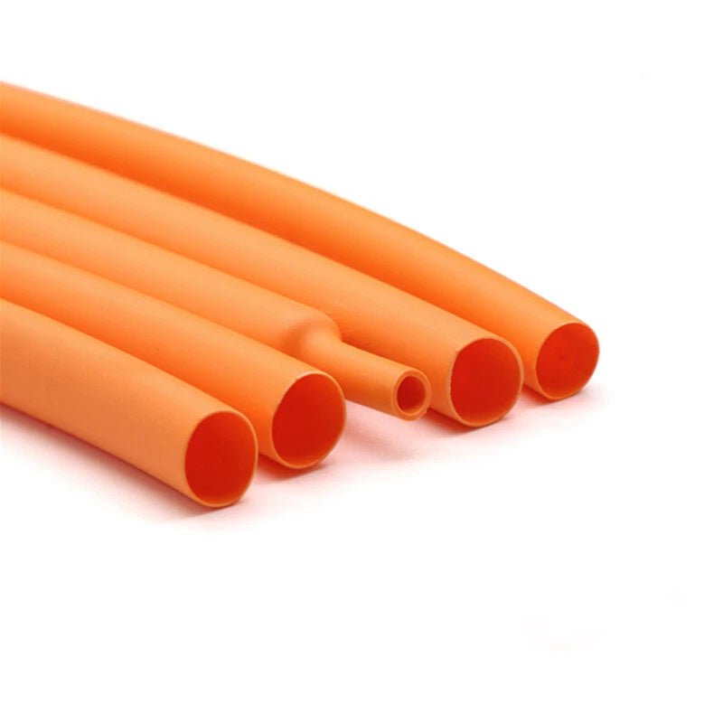 Orange PE Heat Shrink Tubing 2:1 — Electrical Wire Sleeving 1mm to 50mm