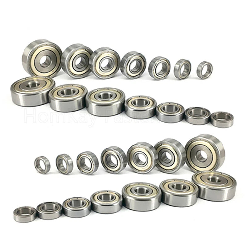 4PCS Deep Groove Ball Bearings ID 2 - 9mm OD 5-30mm Thick 2.5-10mm 603 to 699ZZ