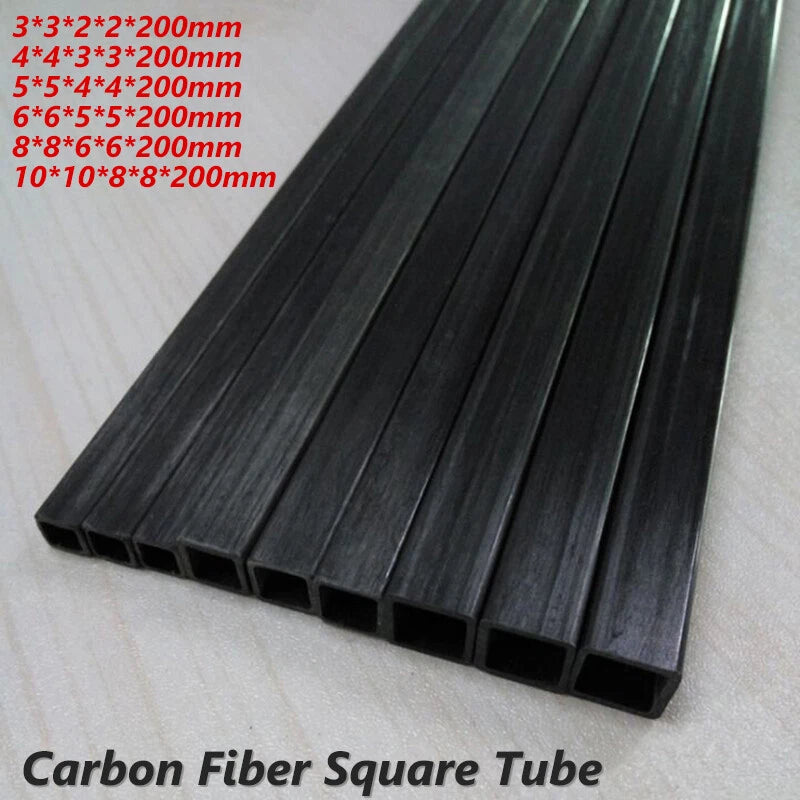 Square Carbon Fiber Tube 200mm — RC Airplane & Model Build
