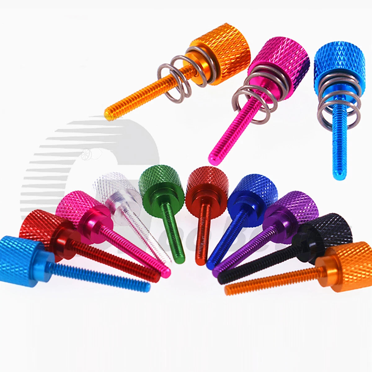 M3 M4 Aluminum Knurled Thumb Screws with/without Spring Buffer — Shock Absorber Bolts