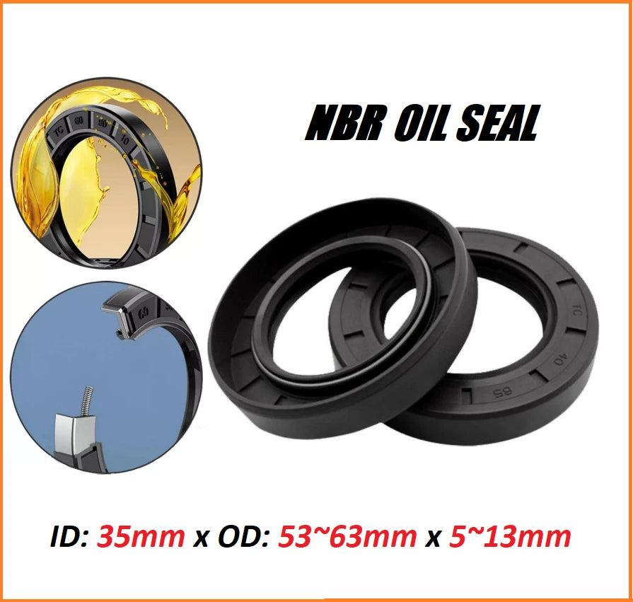 TC Oil Seal R23 NBR | 35mm ID × 53–63mm OD | Rotary Shaft Seal