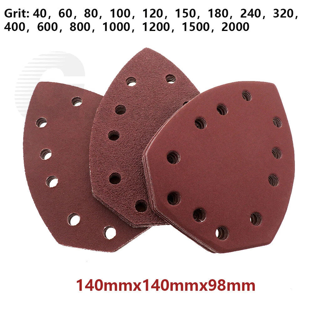140mm Mouse Sander Sanding Sheets Pads fit Black & Decker 40-2000 Grit Sandpaper