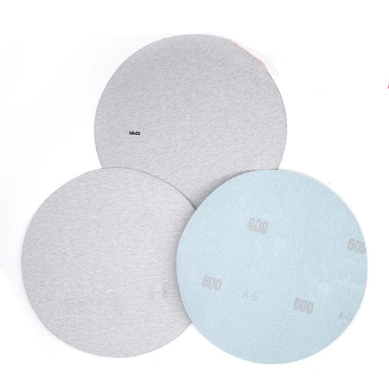 7 Inch 180mm White Flocking Sanding Disc Dry Use Hook & Loop Sandpaper 60-1000 #