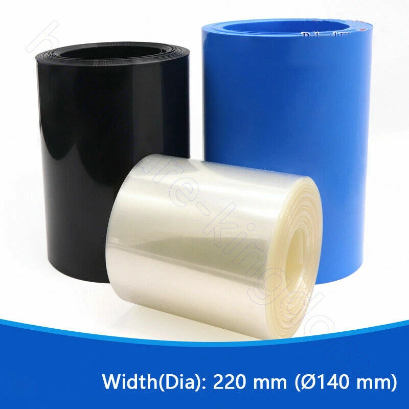 PVC Heat Shrink Tubing 220mm Flat Wrap for RC Battery Packs — LiPo, NiMH & NiCd
