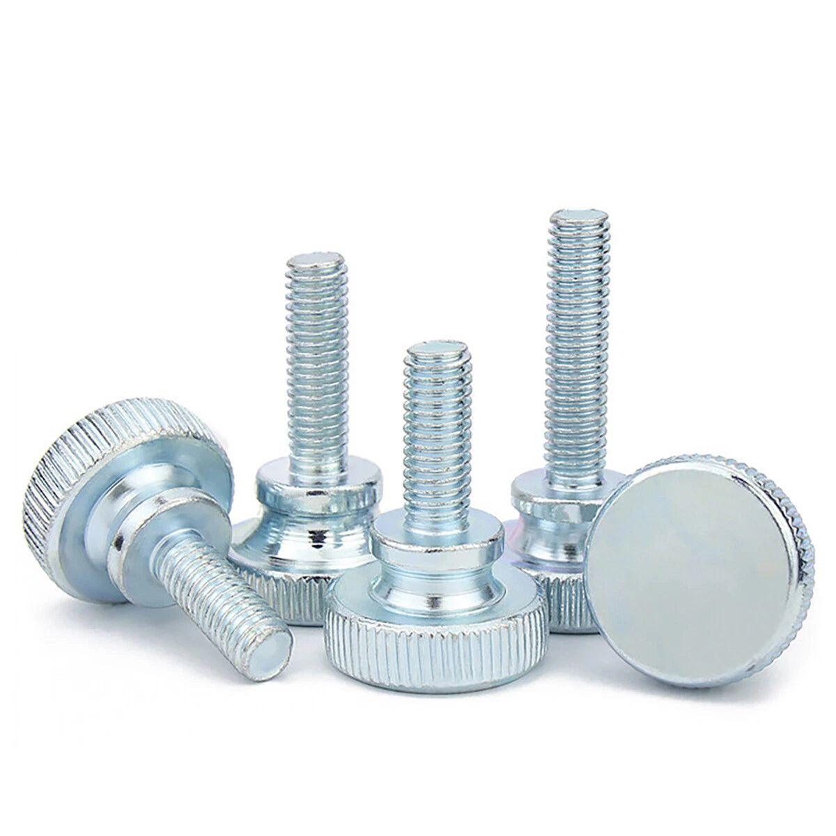 Zinc-Plated Steel Knurled Thumb Screws | Metric M3–M10, 6mm–50mm