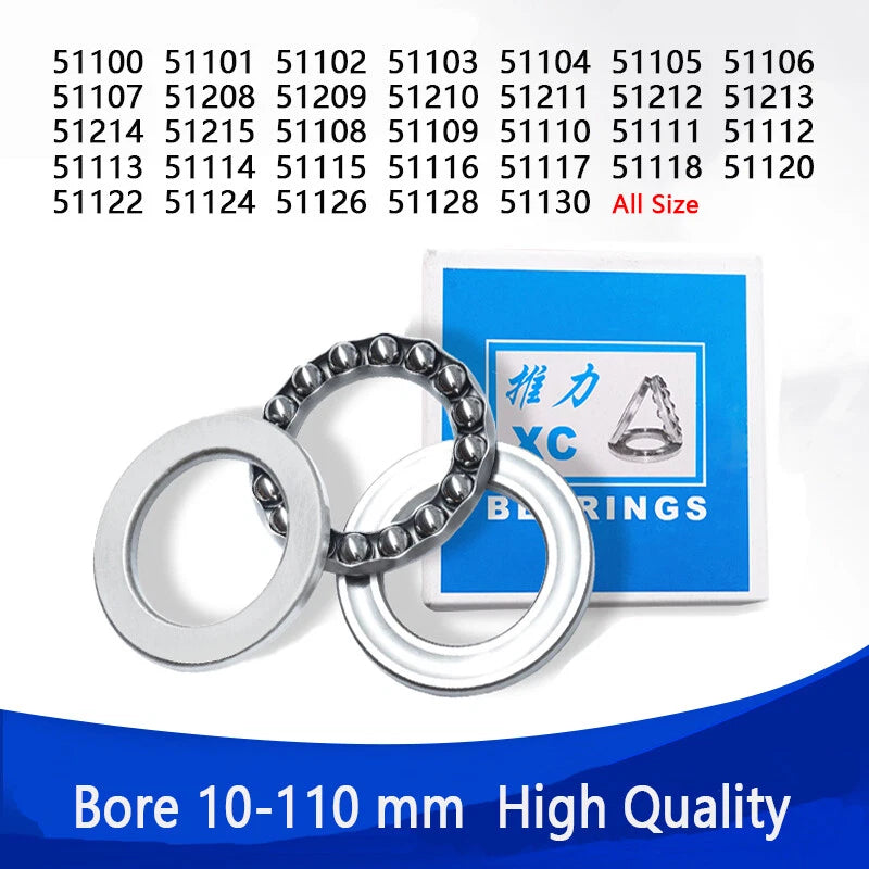 High Quality Plane Bearings Axial Ball Thrust Bearing Grooved 51100 - 51320