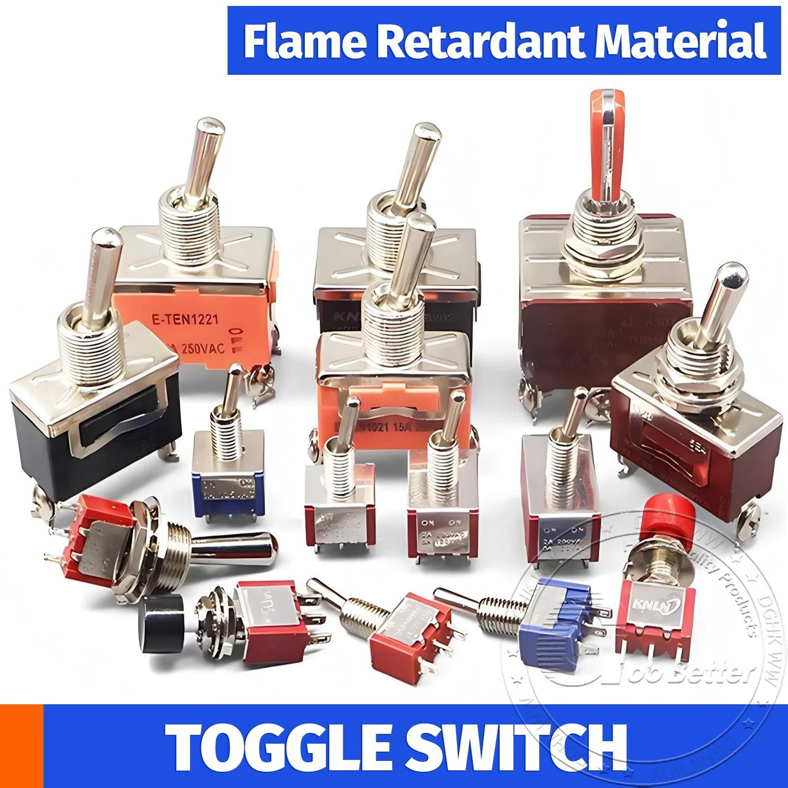 Miniature Toggle Switch — SPST/SPDT, 2–12 Pin, MTS/E-TEN/RLS Series, 79 Types